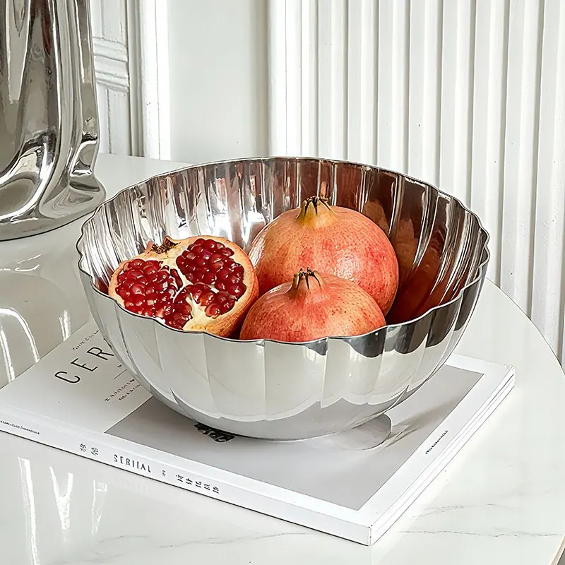 Tableware — fruit platters, cake stands, and stainless steel tableware