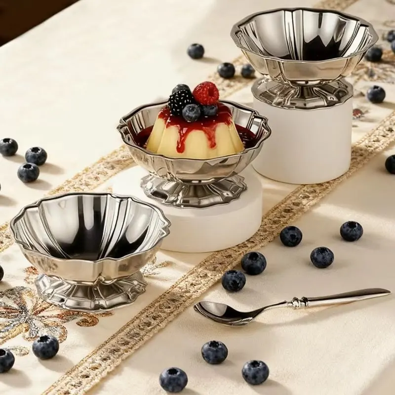 Mini Dessert Cups — Stainless Tasting Set