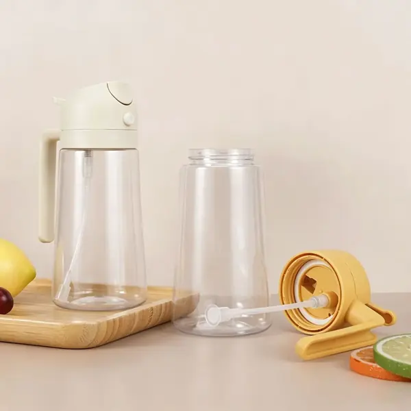 2-in-1 Olive Oil Spray Bottle — Glass Kitchen Cooking Dispenser, BPA-Free