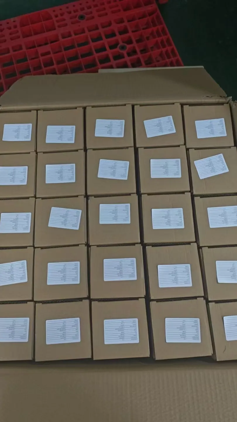 Custom-labelled oil bottles in individual boxes during OEM order processing