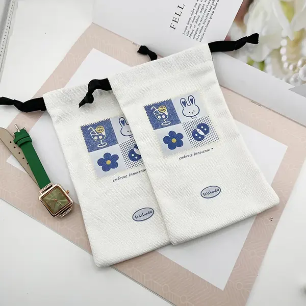 Canvas Drawstring Bags — Custom Print Bulk