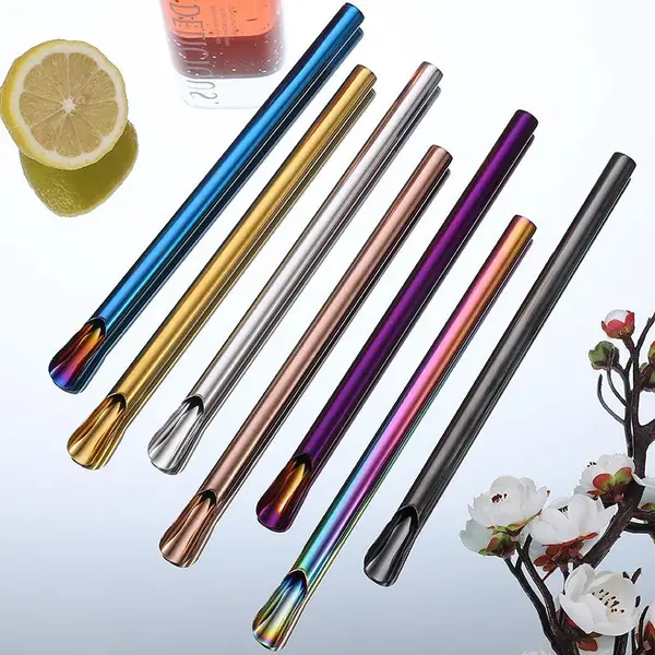 Reusable Bubble Tea Straws — 12mm Stainless Boba Straws Wholesale
